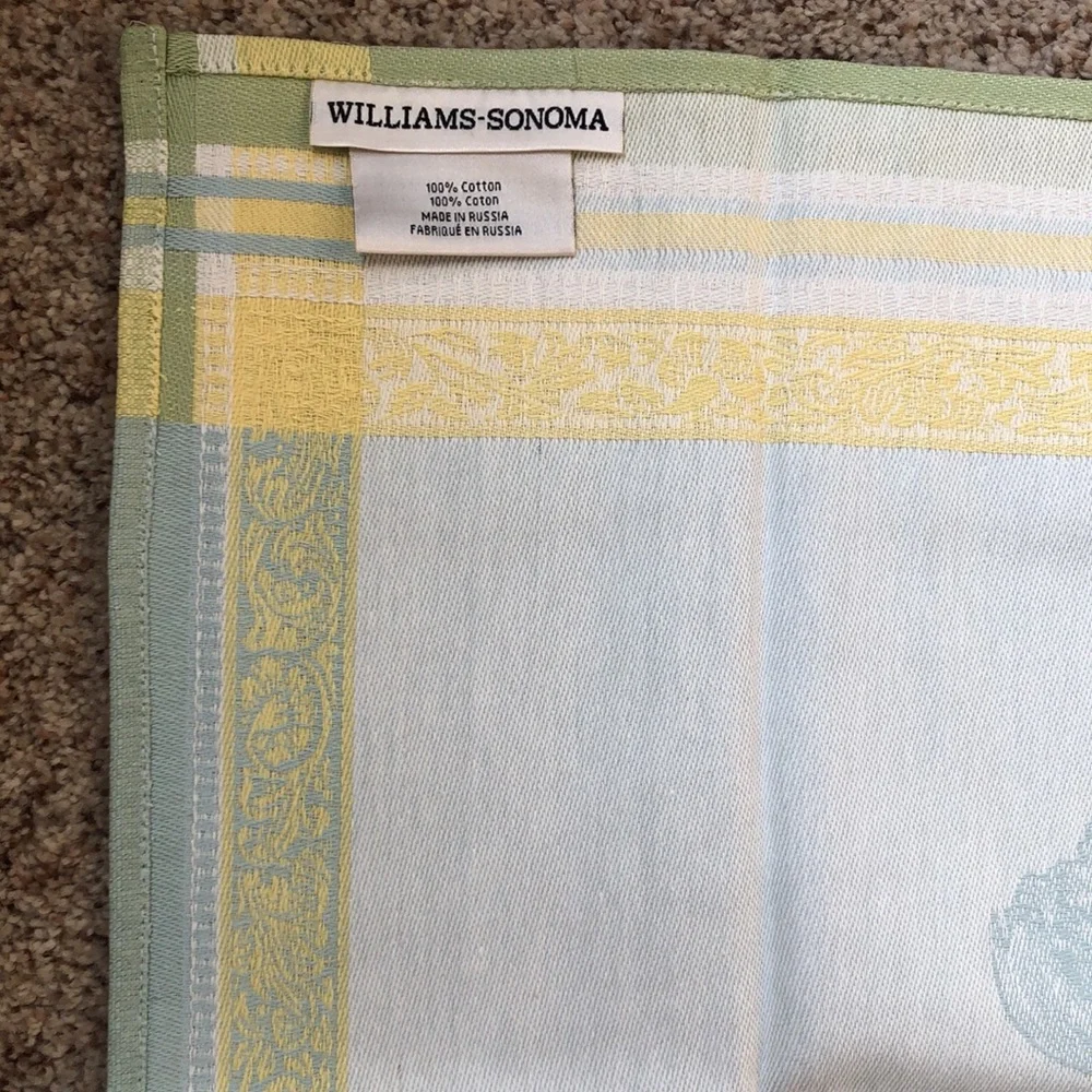 Williams Sonoma Jacquard Bunny Napkins